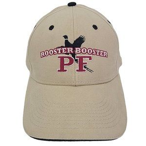 Pheasants Forever Rooster Booster Hat Outdoor Hunting Dad Cap Khaki‎ Beige OSFM